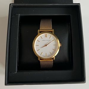 Larsson & Jennings Lugano 33mm Gold Milanese Watch